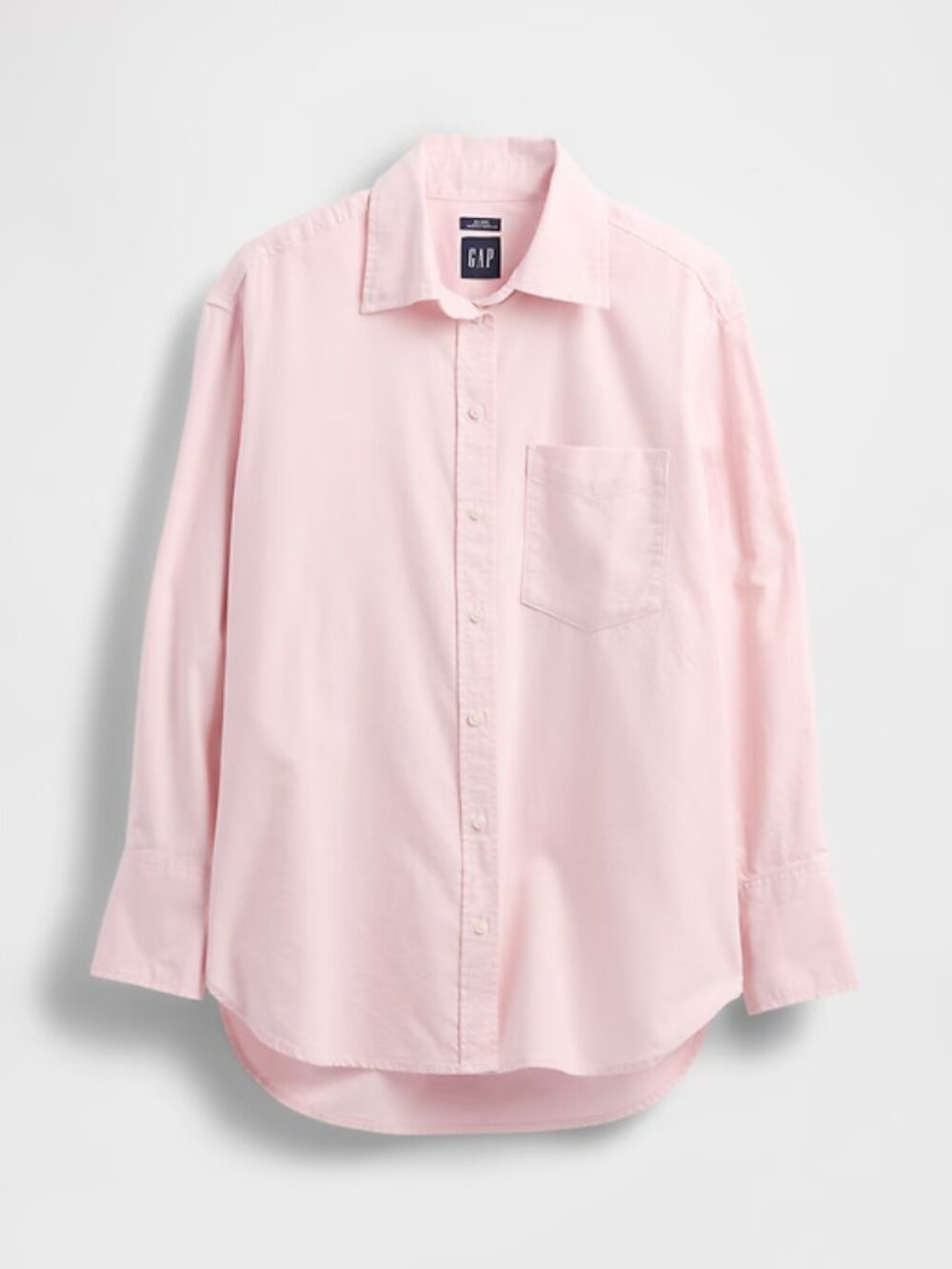 Gap Cotton Big Shirt, size S. woman. Pale Pink.